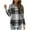 Black, variant on Long Sleeve T Shirts for Women Dress Casual Crew Neck Plaid Tunic Blouses Fashion Loose Fall Tops