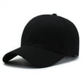 thumbnail image 3 of Yungyresw Baseball Cap For Men Women Lightweight Adjustable Strap Solid Color Visor Hat Unisex Fashion Casual Sun Hat Black One Size, 3 of 8