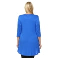 thumbnail image 4 of White Mark PS1291-04-1XL Women Plus Size Luna Tunic Top - Royal, Extra Large, 4 of 4
