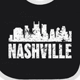 thumbnail image 4 of Inktastic Nashville Skyline Grunge Boys or Girls Baby Bib, 4 of 4