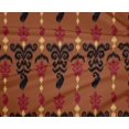 thumbnail image 4 of oneOone Tissu Polyester Lycra Rayé & Paisley Imprimé Ikat 56 Pouces de Large, 4 of 4