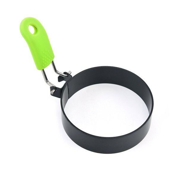 Hyasfey Stainless Steel Heart Shaped Egg Ring Mold Non-Stick Flower Star Pancake Omelette Molds for Frying Eggs Cooking Breakfast Sandwich Burger