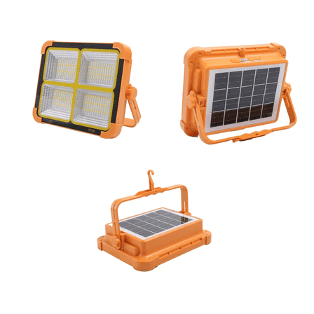 UNIWARE Solar LED Light, Compact Rechargeable Floodlight for Outdoor Lighting, 200W