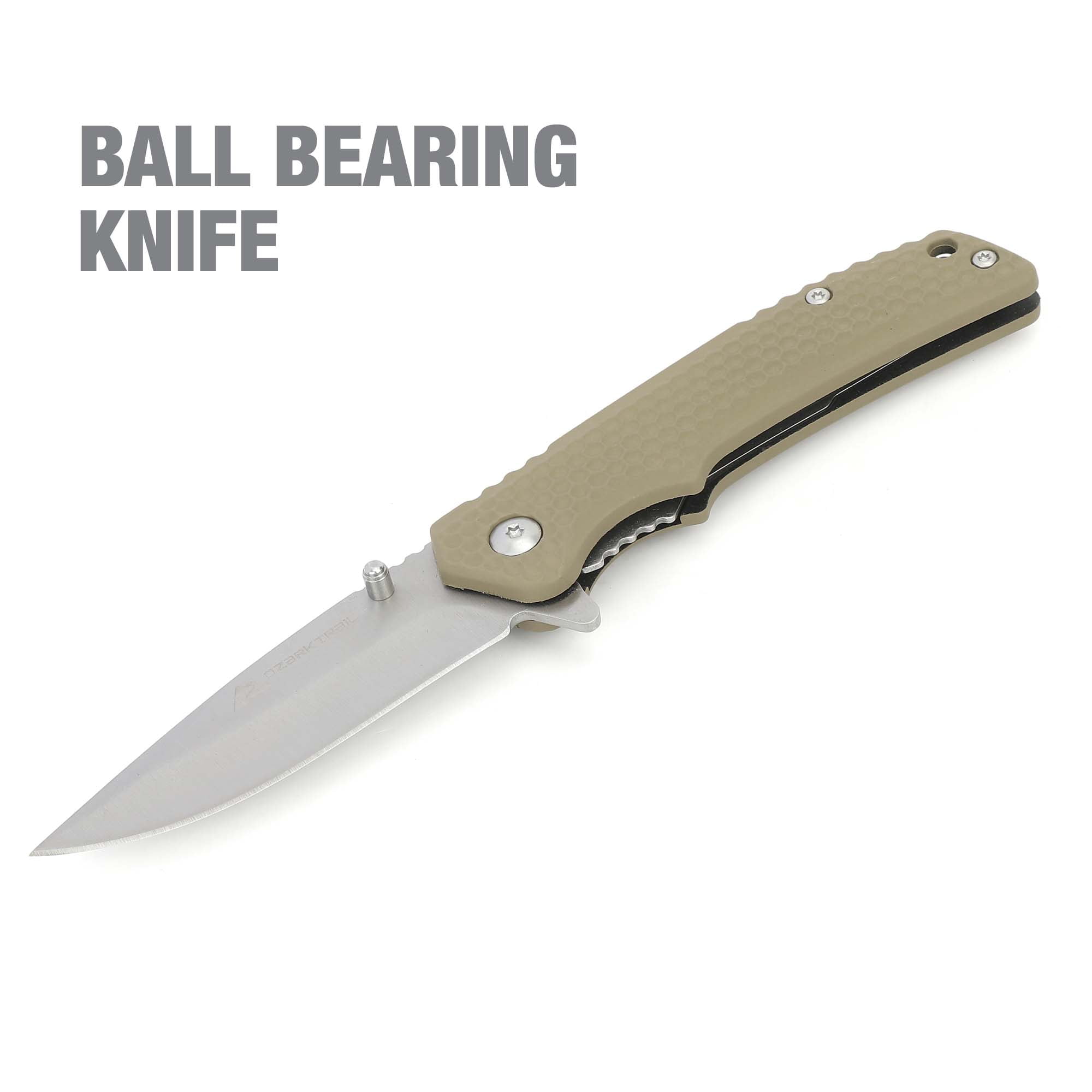 Ozark Trail 7" Ball Bearing Pocket Knife with Pocket Clip, Model 8604
