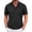 #0010-Dark Gray, variant on Qiyinn Mens Shirt Bubble Jacquard T-Shirt Short Sleeve Stretchy Golf Shirt