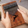 thumbnail image 3 of 17 Key Kalimba Thumb Piano ; Tuning Hammer, Finger Covers, Key Stickers & More Included; Christmas Gift, 3 of 5