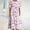 Hot Pink, variant on Women's Summer Dresses Women's Summer Bohemian Print Short Sleeve Beach Dress Knee Length Dress