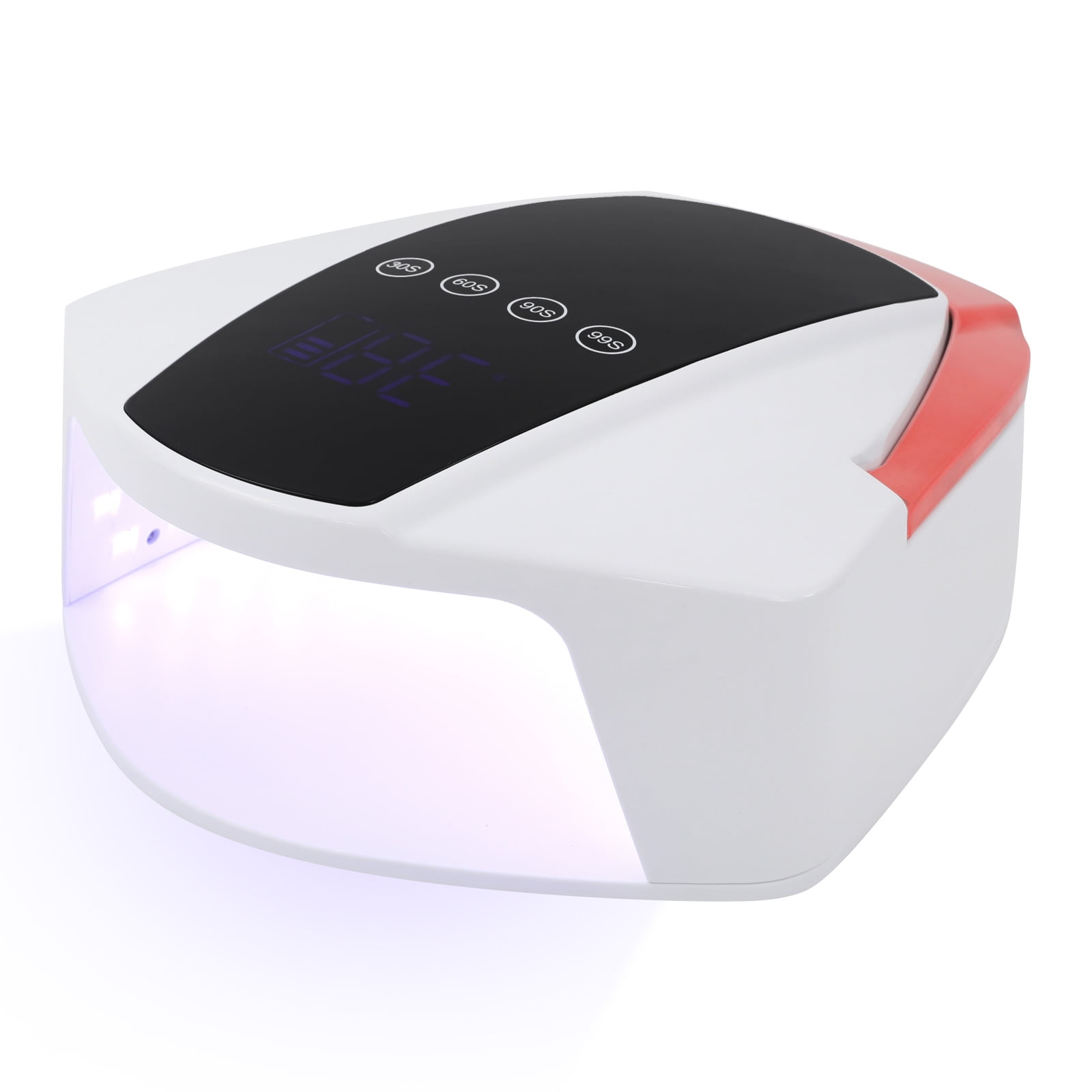 96W ABS Cordless Wireless Rechargeable LED Manicure Desk Lamp Automatic Sensor UV LED Nail Dryer White + Red + Black