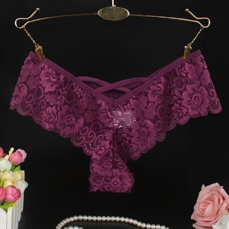 

Kayannuo Underwear Women Clearance Women Sexy Lace See-Through Breathable Soft Briefs Panties Lingerie Underwear Purple