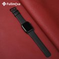 thumbnail image 2 of Correa de piel Fullmosa para Apple Watch de 38 a 49 mm, color negro, 2 of 8