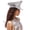 Silver, variant on Adult Hat with Rhinestone Captain Hat Luxurious Music Festivals Festival Birthday Party Rivet Hat