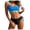 Blue, variant on Yammkia Womens High Waisted Bikini Sets Tummy Control Swimsuits Curvy Mesh Swim Skirt Best Bathing Suits Women(Black,L)