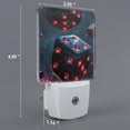 thumbnail image 2 of Xecao Cosmic Red Sparkle Dice for Night Light - a Wall-mounted LED Fixture with A Dusk-to-dawn Sensor, Ideal for Bedrooms, Bathrooms, Hallways, and Kitchens-EU, 2 of 7