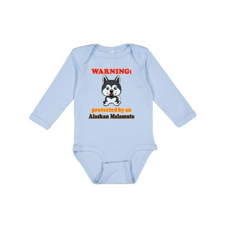 

Inktastic Alaskan Malamute Dog Lover Gift Baby Boy or Baby Girl Long Sleeve Bodysuit