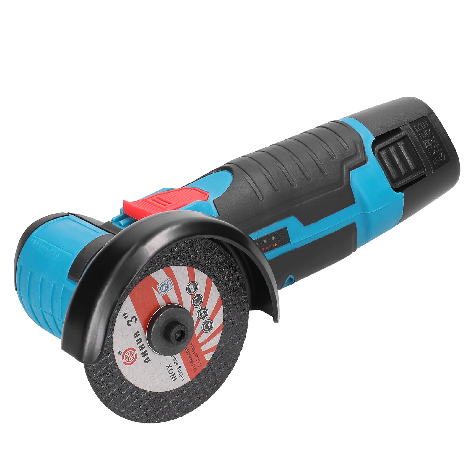 Mini Meuleuse Sans Fil 76mm - 19500 Tr/min, Avec 2 Batteries 12V Et 7 Disques - Pour Métal, Bois, DIY à Domicile