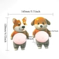 thumbnail image 3 of Animal Stickers-Laptop Stickers,3D Shiba Inu Dog Belly Sticker Cute 3D Soft Belly Stickers Stomach Design Adhesive Dog Sticker Decorative Fun Stickers For Adults Decals, 3 of 9