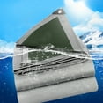 thumbnail image 3 of Heavy Duty Poly Tarp 9.8' x 19.7', 12 Mil Waterproof PE Tarpaulin with Grommets - UV Resistant & Tear Resistant, Multipurpose Protective Cover for Canopy Pool RV Camping Tent, Silver/Green, 3 of 11