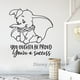 thumbnail image 4 of Calcomanía de pared de Dumbo, luna, estrella, sueño grande, pequeño, elefante de dibujos animados, vinilo, calcomanía para pared, habitación infantil, calcomanías para decoración de pared, 4 of 5