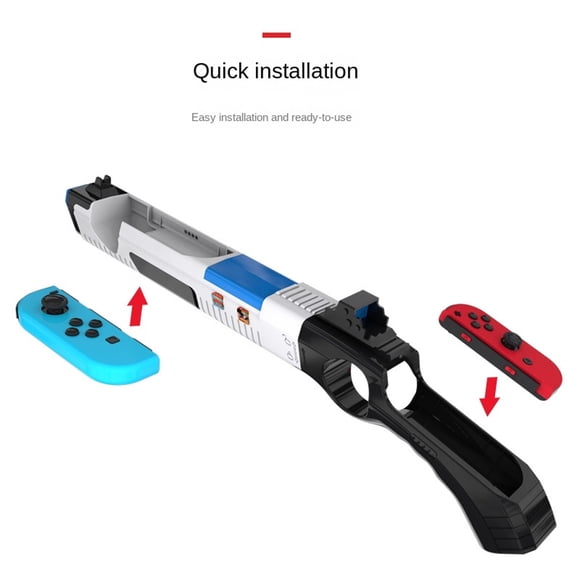Compatible con Nintendo Switch/OLED Mando ergonómico con empuñadura tipo pistola - Accesorio de juego con agarre mejorado para el mando NS Gamepad