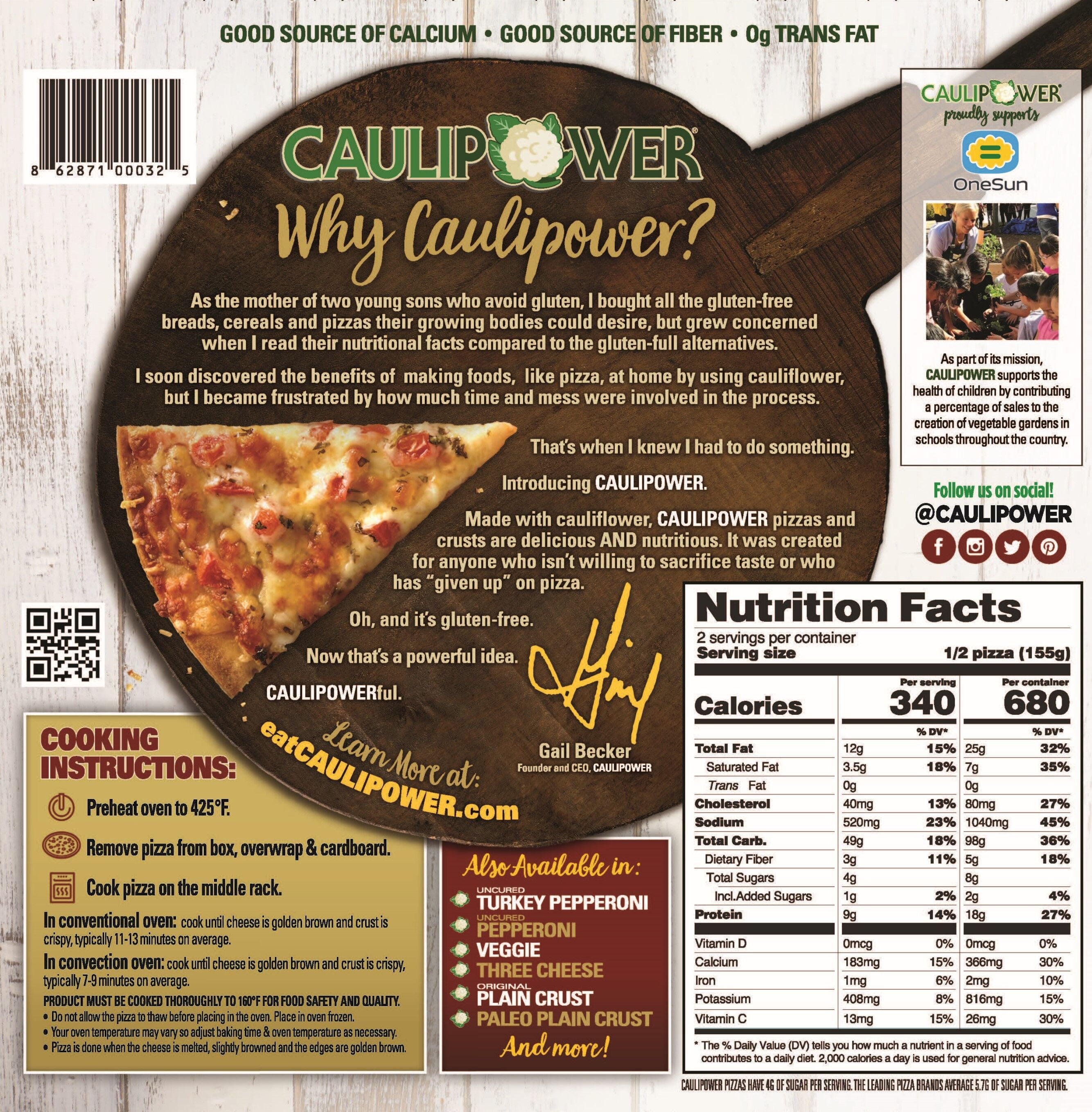 Caulipower Margherita Pizza Nutrition Facts Besto Blog