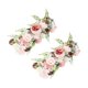 thumbnail image 3 of 2 piezas de flores falsas, guirnalda de rosas, adornos florales, regalos de fiesta, arco de boda, arreglo floral para puerta principal de sala, 3 of 9