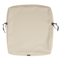 Classic Accessories Montlake FadeSafe Rectangular Patio Lounge Seat Cushion Slip Cover - 5" Thick - Heavy Duty Outdoor Patio Cushion with Water Resistant Backing, 25"W x 27"D x 5"T