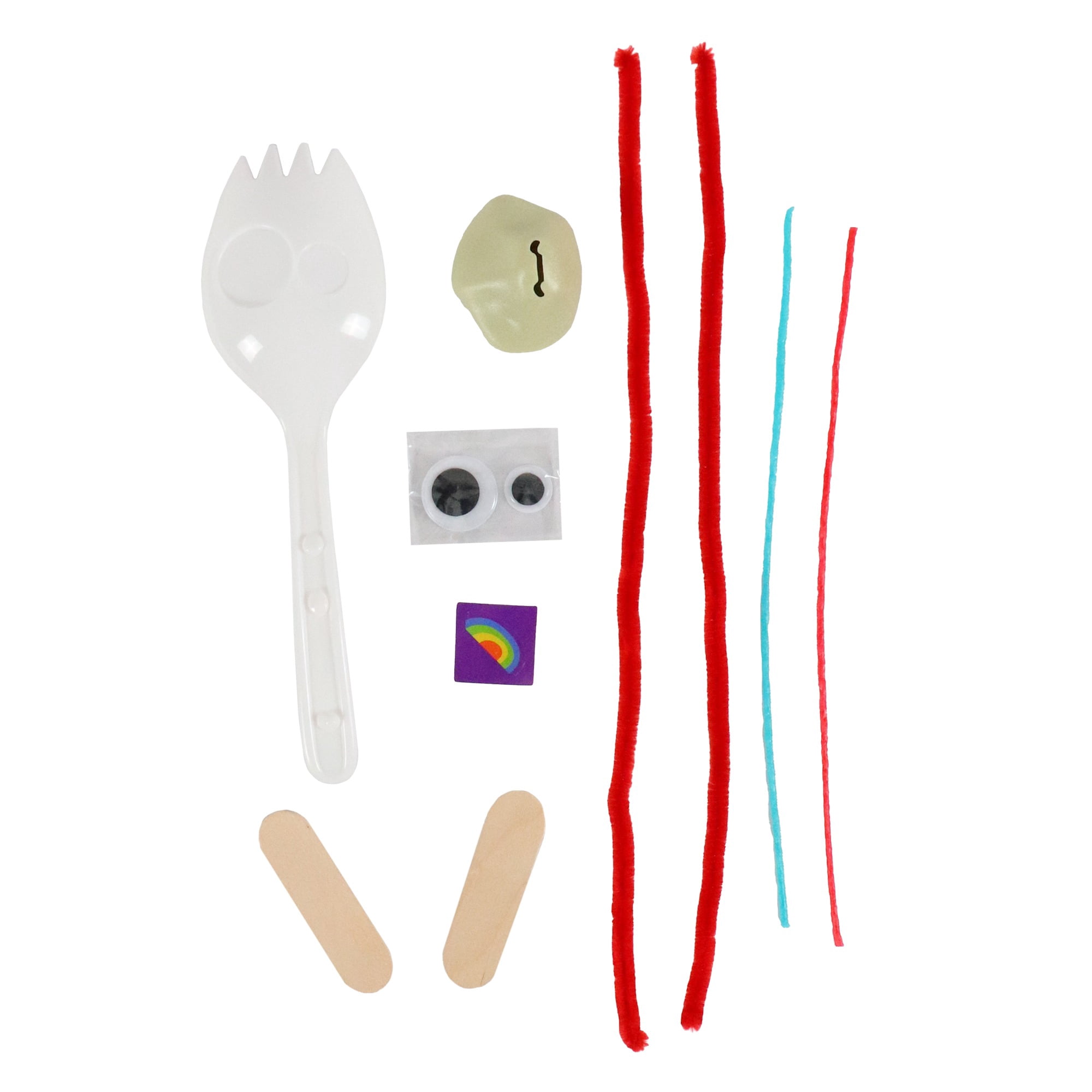 Disney and Pixar Toy Story Make Your Own Forky Craft Kit, DIY Arts and Crafts Toy with Stickers, Pipe Cleaners, Googly Eyes, Creative Kids Activity Ages 3+