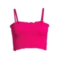 thumbnail image 5 of No Boundaries Juniors' Seamless Smocked Bandeau Bra, 5 of 5