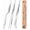 Silver, variant on Fine Cooking Tweezers Set, Professional Stainless Steel Food Tongs, Kitchen Black Long Chef Tweezer for Cooking, Plating, Decorating and BBQ (SILVER, 10 inch)