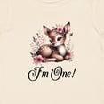 thumbnail image 4 of Inktastic 1st Birthday Cottagecore Baby Girl Deer Girls Baby T-Shirt, 4 of 5