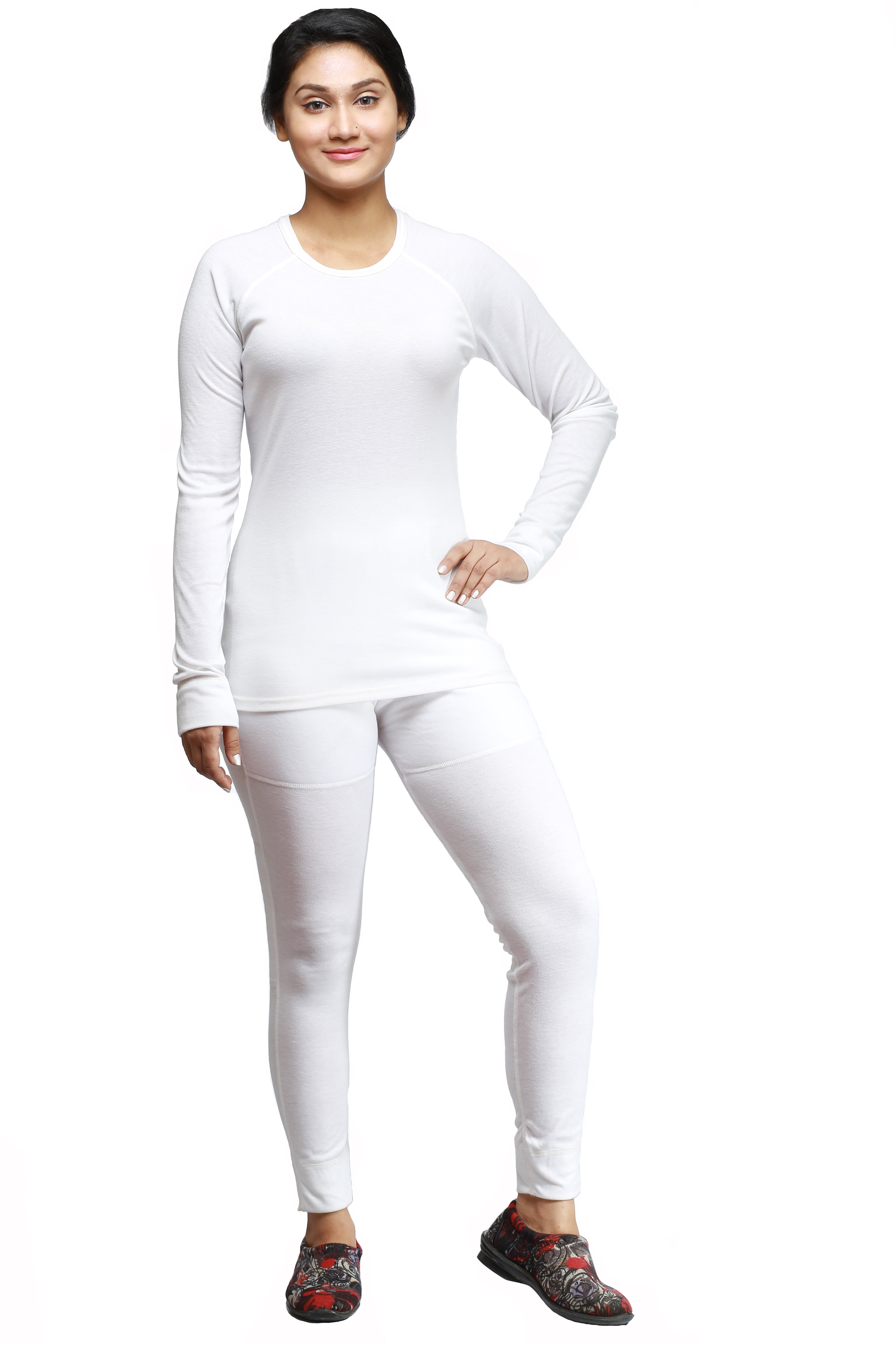 Ladies Winter Long Johns 2Piece thermal Underwear Set