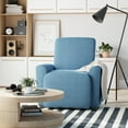 thumbnail image 2 of Zenna Home Simply Fit 4-Piece Steps Stretch Recliner Slipcover, Slate, 2 of 7