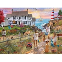 Bits and Pieces 300 Piece Beach Path Jigsaw Puzzle, 18x24 Inches