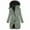 MFQR1-Gray, variant on Women's Winter Coat Fleece Lined Puffer Jacket Plus Size Waterproof Detachable Hooded Zip Up Down Jackets Warm Thermal Thick Sherpa Parka Jackets with Pockets
