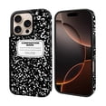 thumbnail image 5 of WIRESTER Case with Card Holder, RFID Blocking Wallet Case Durable PU Leather Kickstand Slim Heavy Duty Shockproof Protective Case for Apple iPhone 16 Pro 6.3" 2024, Black Composition Book, 5 of 7