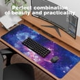thumbnail image 4 of Extended Large Gaming Mouse Pad 31.5x11.8 Inch, Galaxy Nebula Non-Slip Desk Mat, Waterproof Stitched Edges Keyboard Pad for Office Gaming., 4 of 7