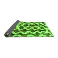 thumbnail image 2 of Ahgly Company Indoor Square Abstract Green Modern Area Rugs, 6' Square, 2 of 4