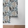 thumbnail image 6 of NextWall Bluestone & Grey Laguna Leaf Peel and Stick Wallpaper - 20.9 in. W x 18 ft. L Roll, 6 of 7