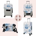 thumbnail image 4 of Travel Luggage Cover Suitcase Protector Fits 18-32 Inch Luggage Wheel Covers Patterned Travel Related Items Flower Luggage Protector Elastic Luggage Anti-scratch Suitcase Cover XL, 4 of 5
