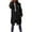 Black, variant on Vedolay Winter Coats for Women Long Sleeve Cardigan Coats Open Front Button Down Loose Coats B,2XL