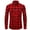 Red, variant on Dihao Western Shirts for Men With Snap Buttons Regular Fit Plaid Mens Long Sleeve Shirts Casual