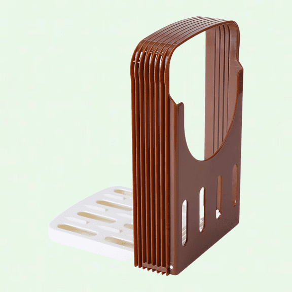 Foldable Bread Slicer Guide, Adjustable Bread Slicing Tool with 4 Thickness Settings, Bread Loaf Slicer for Sandwiches Bagels Toast