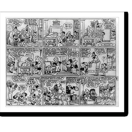 Historic Print, Katzenjammer kids. Hold still! You should be a neat liddle chent like der Rollo!"", 18" x 24"
