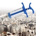 thumbnail image 3 of Jeringa veterinaria de plástico y acero de 50 ml para equipos médicos de animales, agricultura y aves de corral., 3 of 9