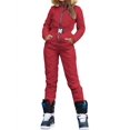 thumbnail image 3 of LANGWYQU Long Sleeved Winter Fashion Hooded Zipper Snowsuit One Piece Jumpsuit, 3 of 5