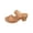 Brown, variant on Arch Support Chunky Sandals For Women Orthopedic Block High Heel Dress Sandals Summer Party PU Leather Open Toe Chunky Heel Shoes Black Women Sandal