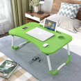 thumbnail image 2 of Mesa para computadora portátil MACHAO Plegable con estante de lectura y fregadero para tazas Verde 60*40*28 cm, 2 of 5