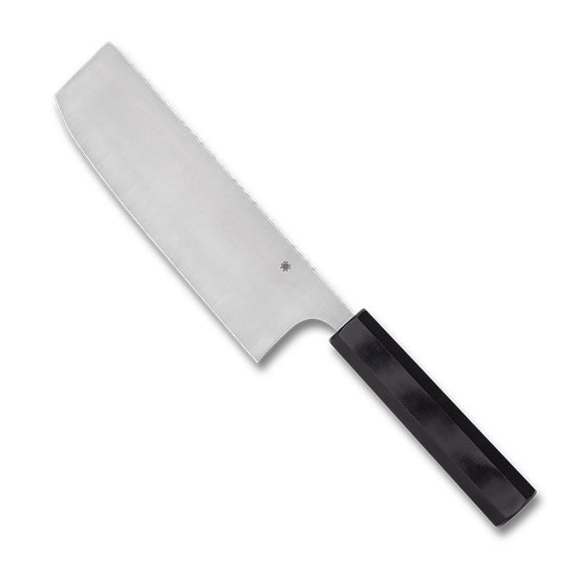 Spyderco Knives Wakiita Nakiri Kitchen Knife Cutlery Black G-10 Stainless K17GP Cuchillo