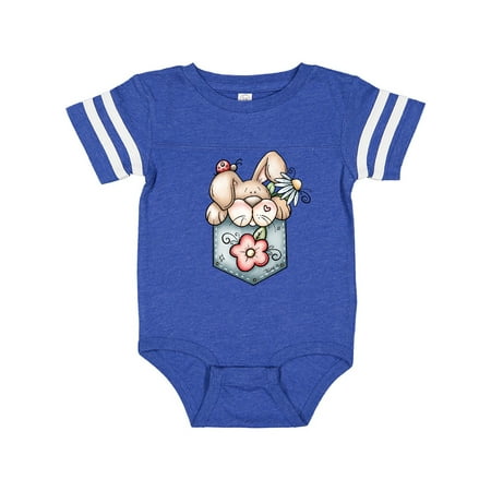 

Inktastic Jean Pocket Bunny Rabbit Gift Baby Boy Bodysuit