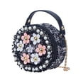 thumbnail image 1 of Mini bolso bandolera para niñas, bolso de hombro con flores de perlas y cadena Sincero Hogar, 1 of 6